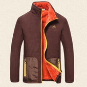 Herren-Fleece-Sweatshirt mit bunten Reißverschlüssen-Bombardina.de