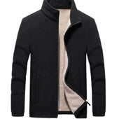 Herren-Fleece-Sweatshirt mit Kragen-Bombardina.de