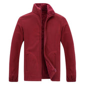 Herren-Fleece-Sweatshirt mit Kragen-Bombardina.de