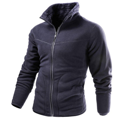 Herren-Fleece-Sweatshirt mit Kragen-Bombardina.de