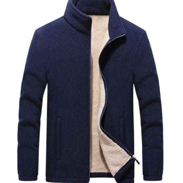 Herren-Fleece-Sweatshirt mit Kragen-Bombardina.de