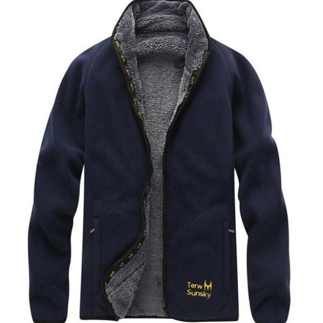Herren-Fleece-Sweatshirt mit grauem Futter-Bombardina.de