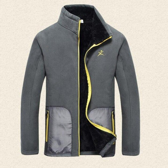 Herren-Fleece-Sweatshirt mit bunten Reißverschlüssen-Bombardina.de