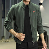 Herren-Fleece-Sweatshirt mit Patch-Bombardina.de