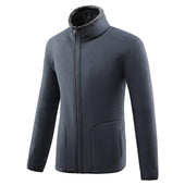 Herren-Fleece-Sweatshirt mit Kragen-Bombardina.de
