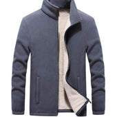 Herren-Fleece-Sweatshirt mit Kragen-Bombardina.de