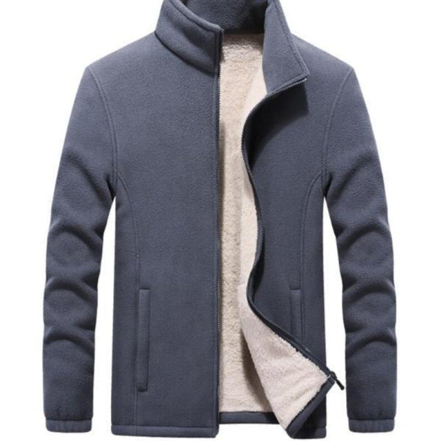 Herren-Fleece-Sweatshirt mit Kragen-Bombardina.de