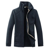 Herren-Fleece-Sweatshirt mit Kragen-Bombardina.de