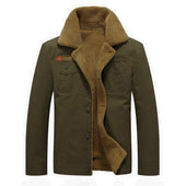 Herren-Fleece-Sweatshirt mit braunem Futter-Bombardina.de
