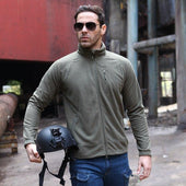 Herren-Fleece-Sweatshirt mit Taschen-Bombardina.de