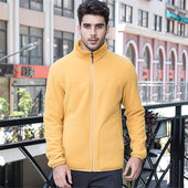 Herren-Fleece-Sweatshirt mit Kragen-Bombardina.de