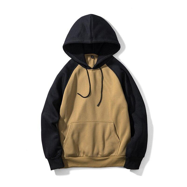 Zweifarbiger Herren-Hoodie-Bombardina.de
