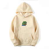 Herren Hoodie mit Froschmotiv-Bombardina.de