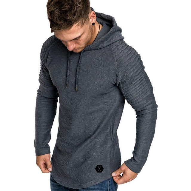 Kapuzen- und Rüschen-Sweatshirt für Herren-Bombardina.de