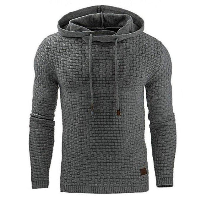 Herren-Kapuzenpullover mit Prägemuster-Bombardina.de