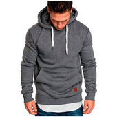 Herren-Hoodie mit weißen Schnüren-Bombardina.de