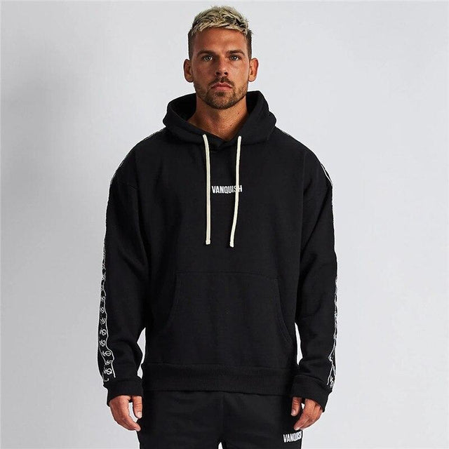 Herren-Hoodie mit Streifen an den Ärmeln-Bombardina.de