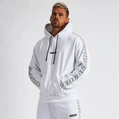 Herren-Hoodie mit Streifen an den Ärmeln-Bombardina.de