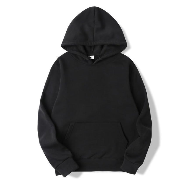Einfarbiger Herren-Hoodie-Bombardina.de