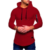Herren-Hoodie und Tasche am Ärmel-Bombardina.de