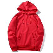 Einfarbiger Herren-Hoodie-Bombardina.de