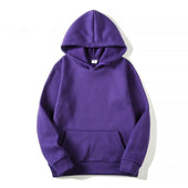 Einfarbiger Herren-Hoodie-Bombardina.de