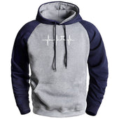 Herren-Kapuzenpullover mit Aufdruck-Bombardina.de
