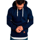 Herren-Hoodie mit weißen Schnüren-Bombardina.de
