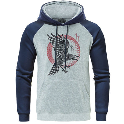 Herren-Kapuzenpullover mit Vogelmotiv-Bombardina.de