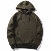 Einfarbiger Herren-Hoodie-Bombardina.de