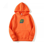 Herren Hoodie mit Froschmotiv-Bombardina.de