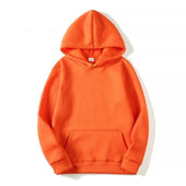 Einfarbiger Herren-Hoodie-Bombardina.de