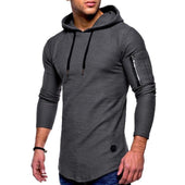 Herren-Hoodie und Tasche am Ärmel-Bombardina.de