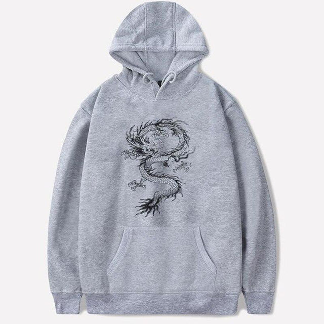 Herren-Hoodie mit Drachenmotiv-Bombardina.de