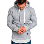 Herren-Hoodie mit weißen Schnüren-Bombardina.de