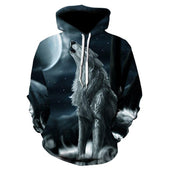 Herren-Hoodie mit Wolf-Bombardina.de-Motiv