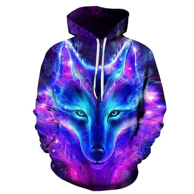 Herren-Hoodie mit Wolf-Bombardina.de-Motiv