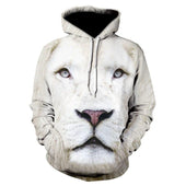 Herren-Kapuzenpullover mit Löwen-Bombardina.de-Motiv