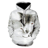 Herren-Hoodie mit Wolf-Bombardina.de-Motiv