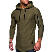 Herren-Hoodie und Tasche am Ärmel-Bombardina.de