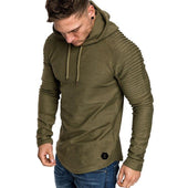 Kapuzen- und Rüschen-Sweatshirt für Herren-Bombardina.de