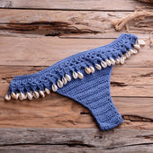 Brasilianischer Bikini-Slip mit Muscheln-Bombardina.de