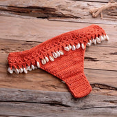 Brasilianischer Bikini-Slip mit Muscheln-Bombardina.de