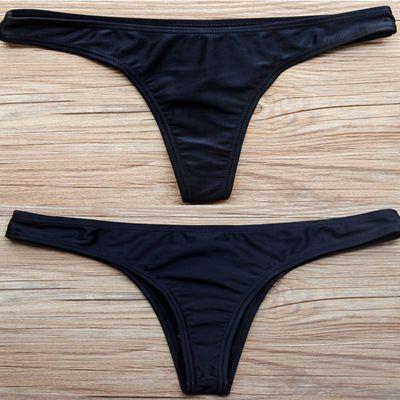 Brasilianischer Bikini-Slip schwarz-Bombardina.de