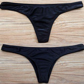 Brasilianischer Bikini-Slip schwarz-Bombardina.de