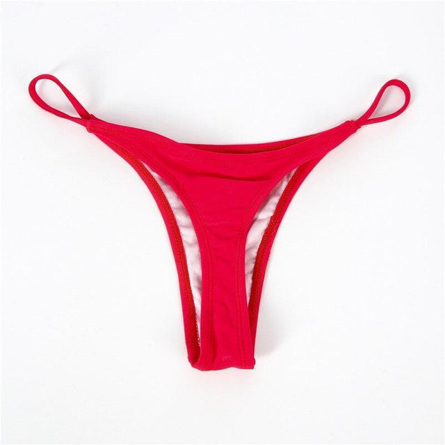 Brasilianischer Bikini-Slip an dünnen Trägern-Bombardina.de
