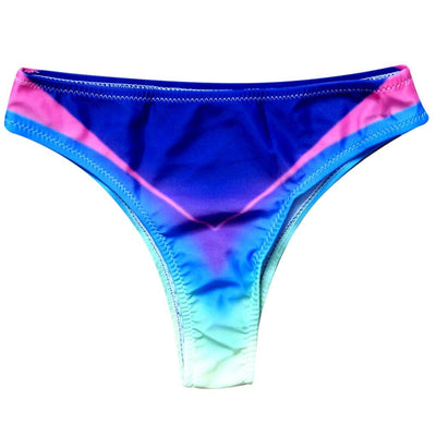 Brasilianischer Bikini-Slip mit geometrischem Muster-Bombardina.de