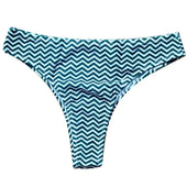 Brasilianischer Bikini-Slip mit geometrischem Muster-Bombardina.de