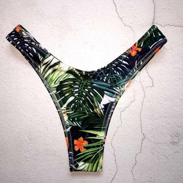 Geblümte brasilianische Bikinihose-Bombardina.de