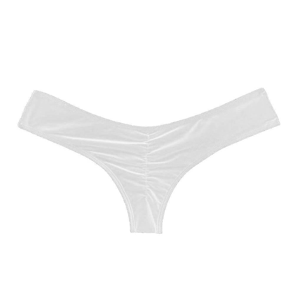 Brasilianischer Bikini-Slip mit Raffungen am Rücken-Bombardina.de